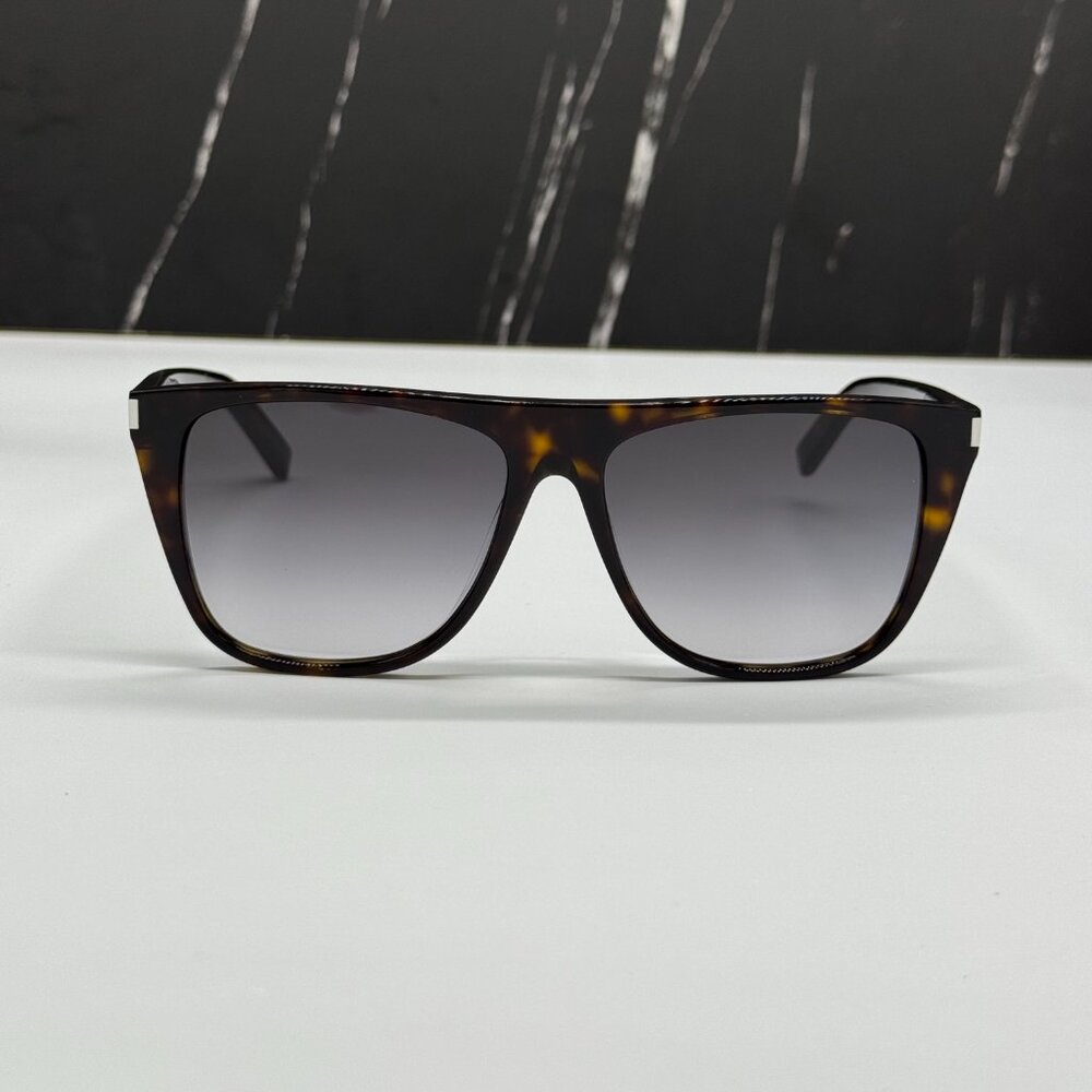NEW SAINT LAURENT SL1F 003 SUNGLASSES UNISEX SQUARE HAVANA EYEWEAR SL 1F 003 - Picture 3 of 10